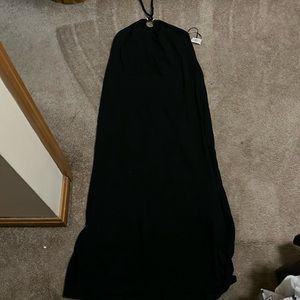 Old Navy halter dress black long small tall brand new never worn
